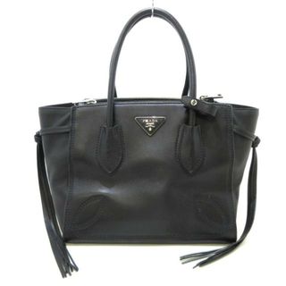 プラダ(PRADA)のPRADA(プラダ) トートバッグ トライアングルロゴ B2925R 黒 シティスポーツ(レザー)(トートバッグ)