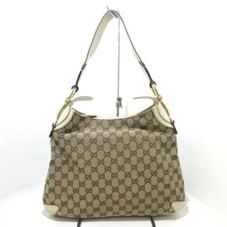 グッチ(Gucci)のGUCCI(グッチ) ショルダーバッグ ホースビット クレオール/GG柄 145826 ベージュ×アイボリー ジャガード×レザー(ショルダーバッグ)