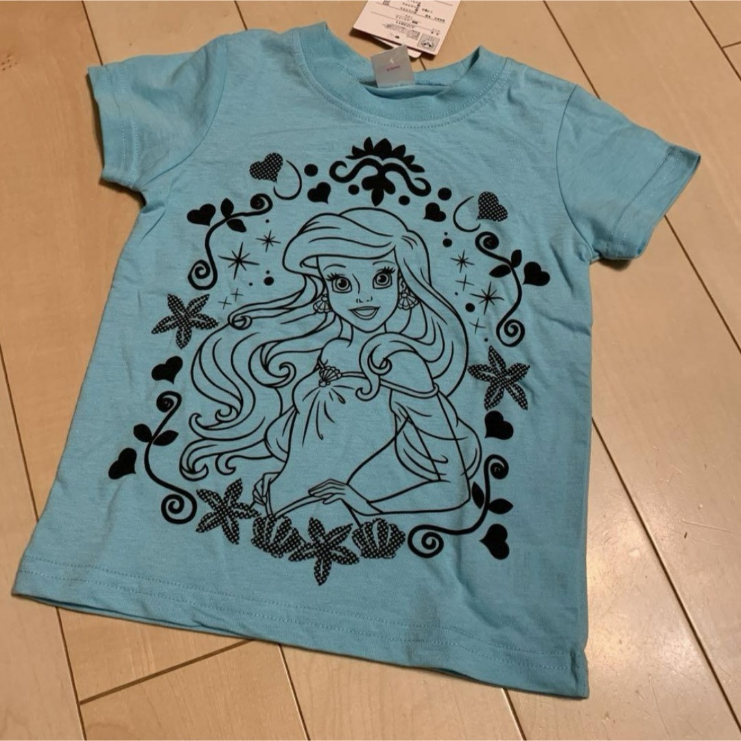 Disney(ディズニー)の⭐︎新品タグ付き　アリエル　ディズニー　Tシャツ　130 　リトルマーメード キッズ/ベビー/マタニティのキッズ服女の子用(90cm~)(Tシャツ/カットソー)の商品写真