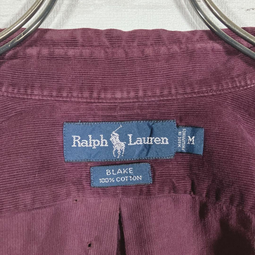 Ralph Lauren(ラルフローレン)の90Ｓビンテージラルフ　ブレイクBLAKE　サイズＭ　コーデュロイシャツ　古着 メンズのトップス(シャツ)の商品写真