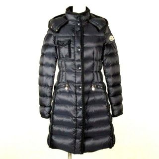 モンクレール(MONCLER)のMONCLER(モンクレール) ダウンコート サイズ0 XS レディース HERMINE(エルミンヌ) 49339-05-53048 ダークネイビー 長袖/秋/冬 ダウン、ナイロン(ダウンコート)