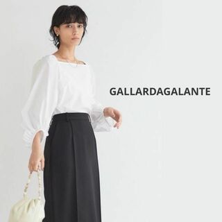 GALLARDA GALANTE - ガリャルダガランテ　スクエアネックブラウス　ホワイト