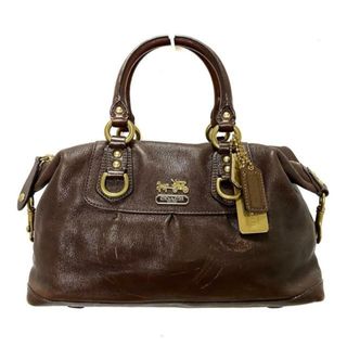 コーチ(COACH)のCOACH(コーチ) ハンドバッグ マディソンレザーサブリナ 12937 ダークブラウン レザー(ハンドバッグ)