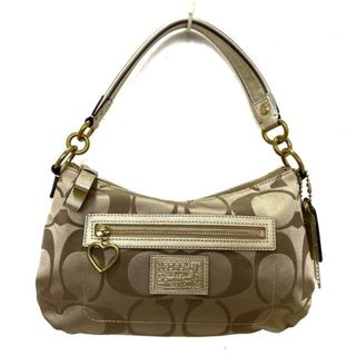 コーチ(COACH)のCOACH(コーチ) ハンドバッグ ポピーデイジーシグネチャークロスボディー F20044 ベージュ×ゴールド ジャガード×レザー(ハンドバッグ)