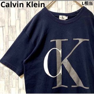 Calvin Klein - カルバンクラインジーンズ 半袖 Tシャツ サイズビッグロゴ ブラック M