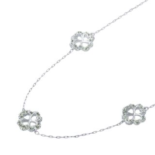 スワロフスキー(SWAROVSKI)の【本物保証】 箱付 超美品 スワロフスキー SWAROVSKI クローバー ネックレス ジュエリー 幸福 幸せ(ネックレス)