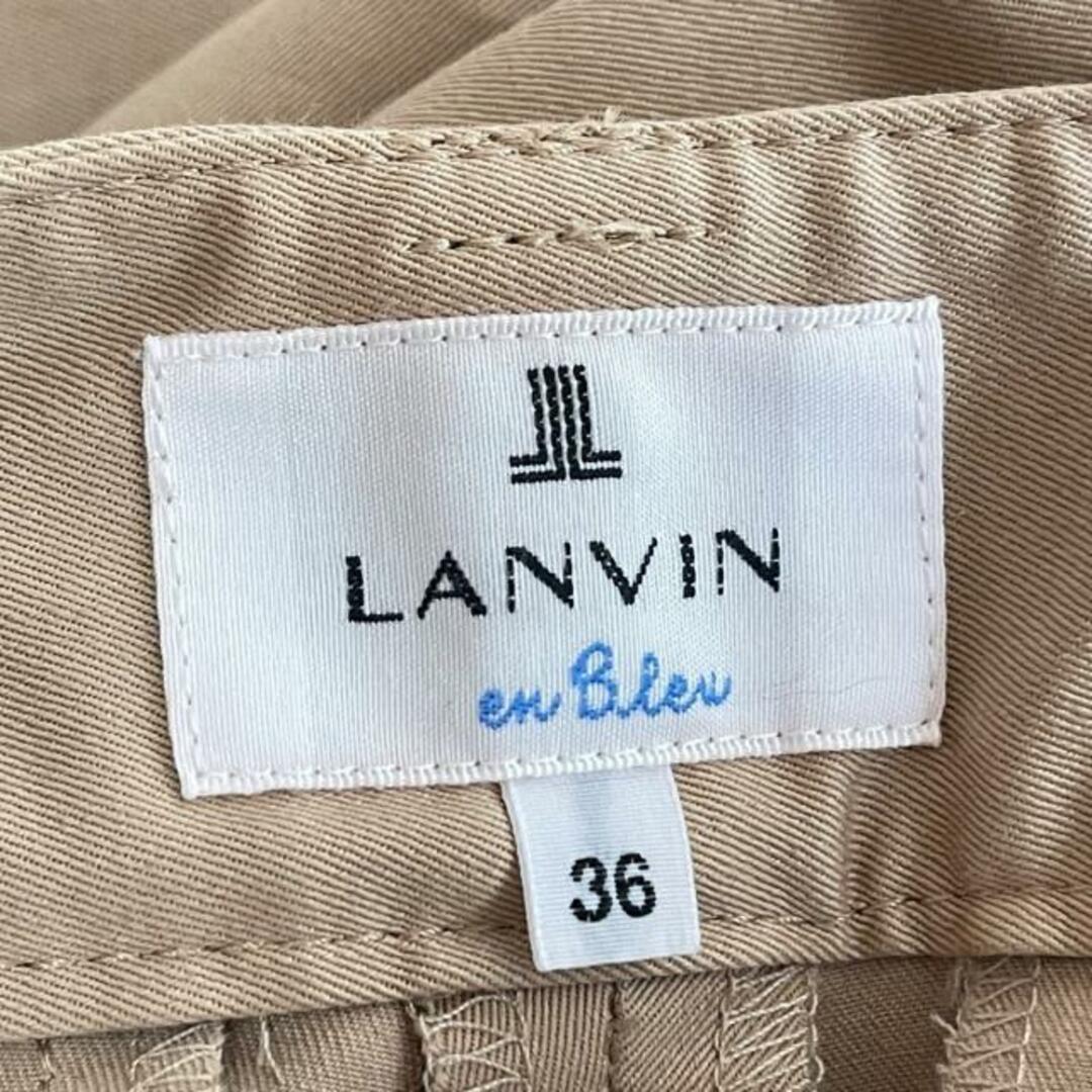 LANVIN en Bleu(ランバンオンブルー)のLANVIN en Bleu(ランバンオンブルー) パンツ サイズ36 S レディース - ベージュ フルレングス レディースのパンツ(その他)の商品写真