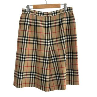 Burberry's(バーバリーズ) ハーフパンツ サイズLL レディース - ベージュ×黒×マルチ チェック柄(ハーフパンツ)