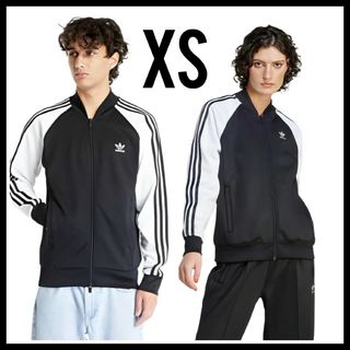 adidas - adidas★SSTトラックジャケット★ジャージ★白黒★XS★男女兼用