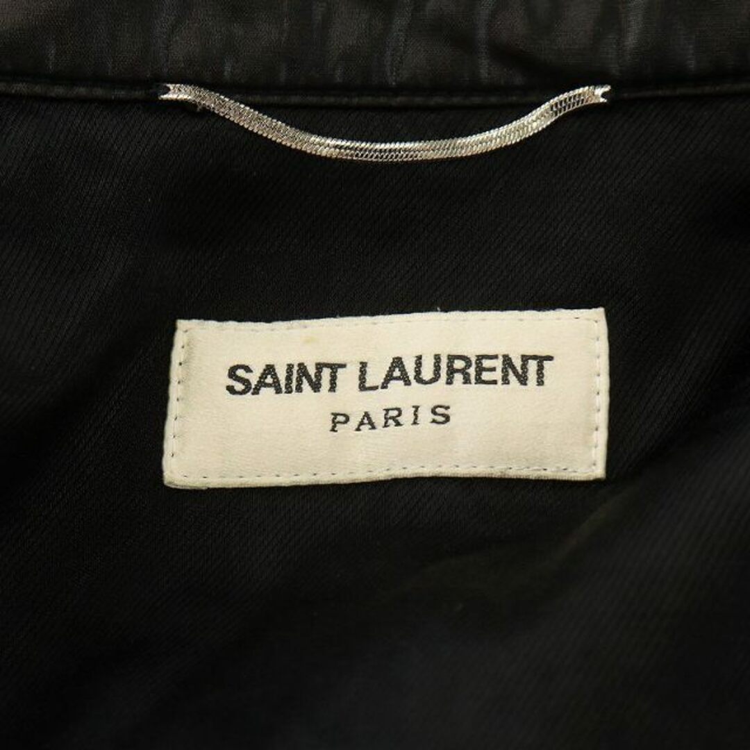 SAINT LAURENT PARIS 2015年製 ブルゾン 46 M 黒 メンズのジャケット/アウター(ブルゾン)の商品写真