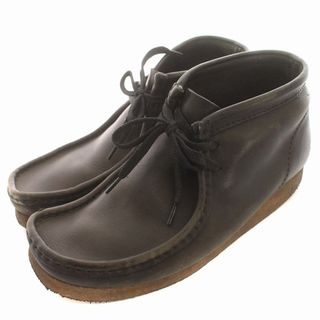 クラークス(Clarks)のクラークス clarks ワラビー ブーツ レザー UK7 25cm 黒(ブーツ)