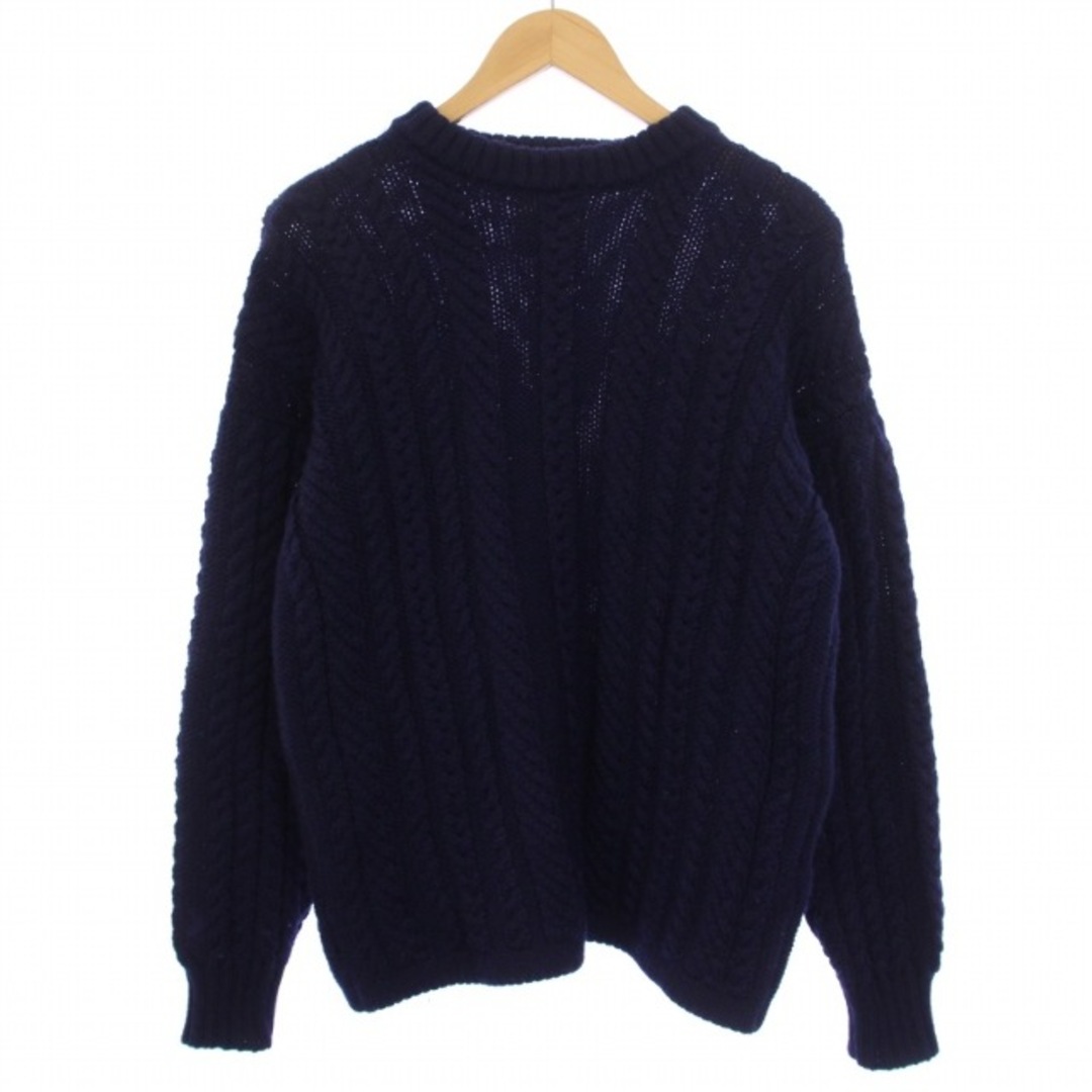 other(アザー)のGUERNSEY WOOLLENS ニット セーター 長袖 クルーネック M 紺 メンズのトップス(ニット/セーター)の商品写真