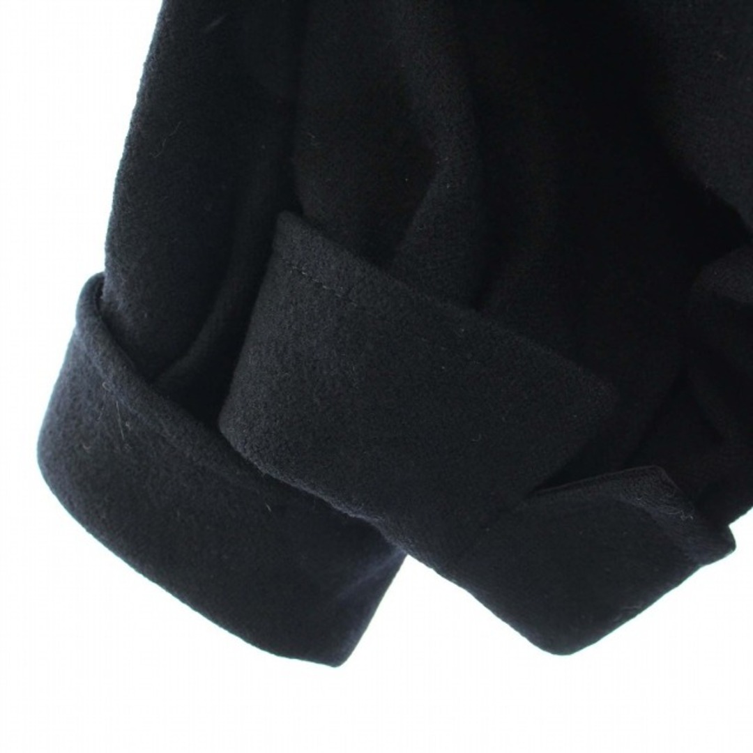 ポールスミス ブラック Pコート ピーコート ショート丈 ウール 38 M 黒 レディースのジャケット/アウター(ピーコート)の商品写真