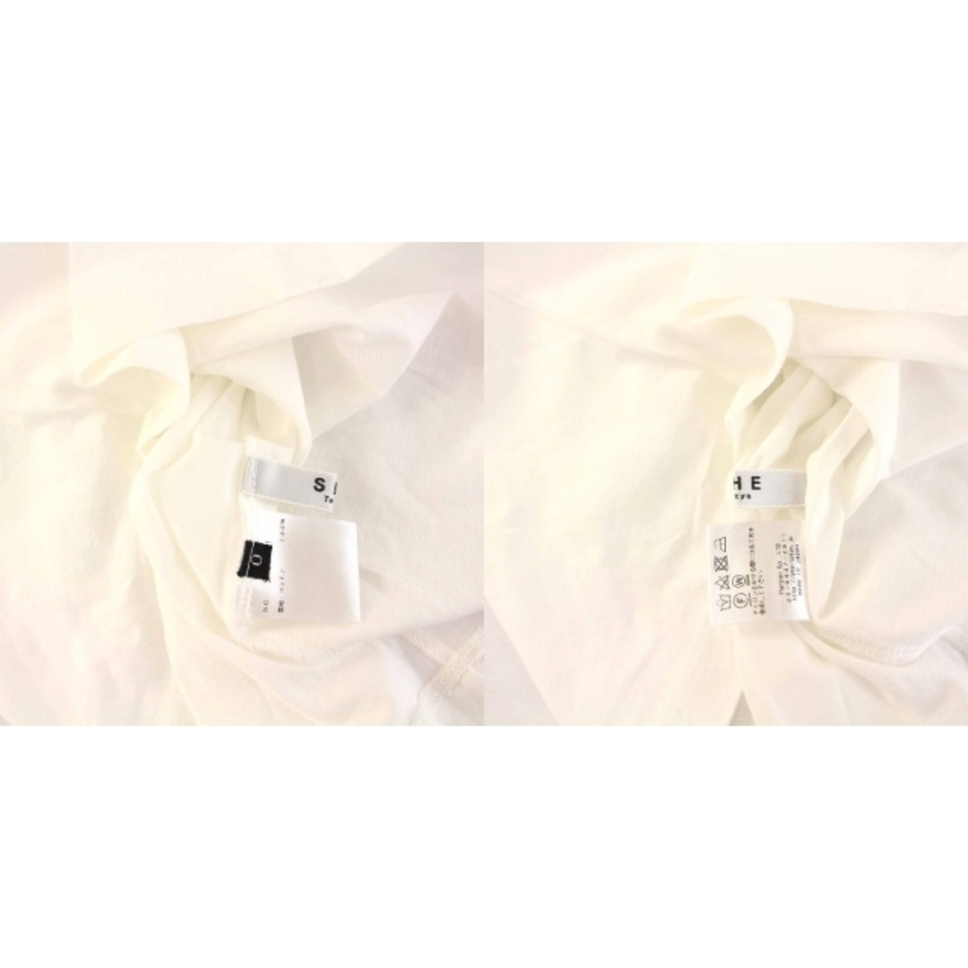 other(アザー)のシートーキョー サブリナ ドレスTシャツ カットソー バックジップ 0 白 レディースのトップス(その他)の商品写真