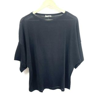 theory luxe(セオリーリュクス) 七分袖カットソー サイズ38 M レディース美品  - 黒 クルーネック