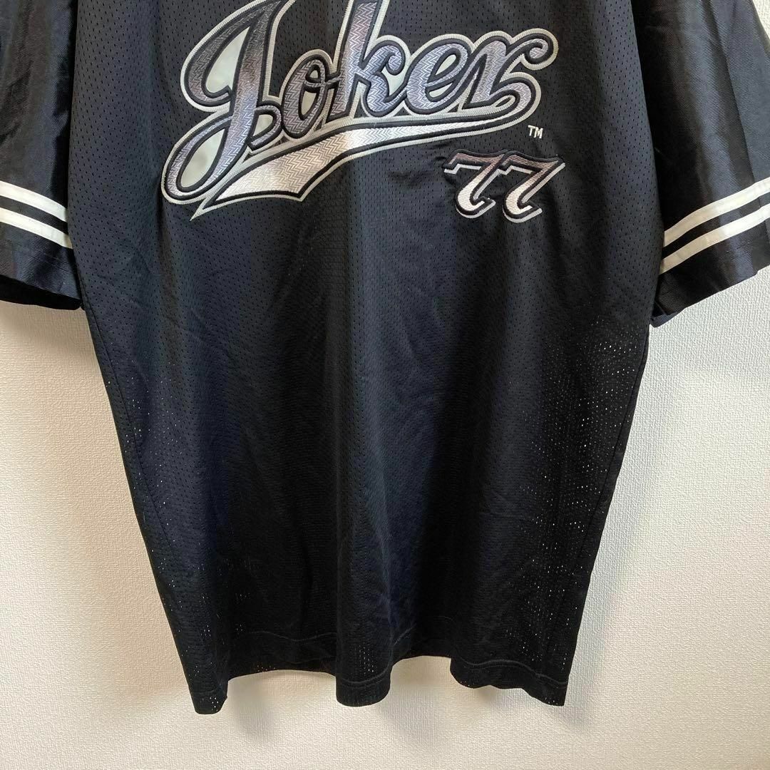 JOKER(ジョーカー)のJOKER ジョーカー 刺繍 オーバーサイズ ゲームシャツ ストリート 黒 XL メンズのトップス(Tシャツ/カットソー(半袖/袖なし))の商品写真
