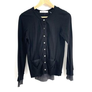 サカイラック(sacai luck)のsacai luck(サカイラック) カーディガン サイズ2 M レディース美品  - 黒 長袖(カーディガン)