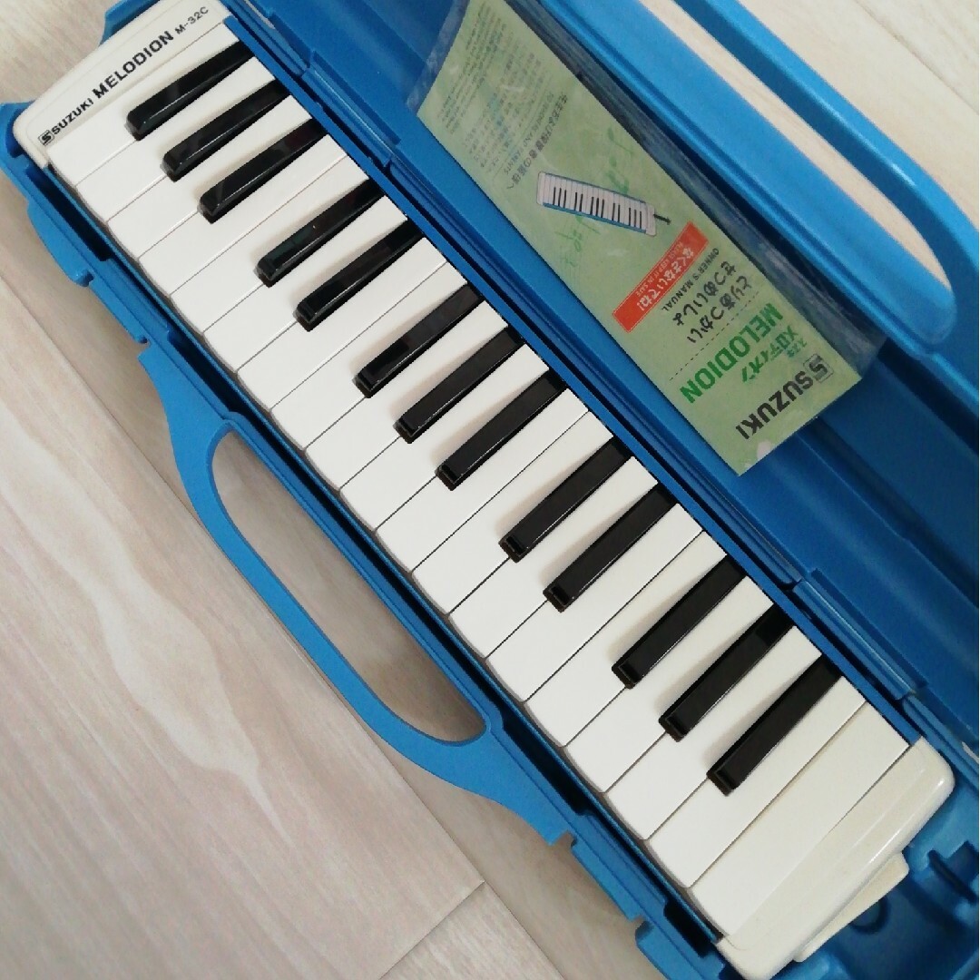 鍵盤ハーモニカ　SUZUKI　ブルー 楽器の楽器 その他(ハーモニカ/ブルースハープ)の商品写真