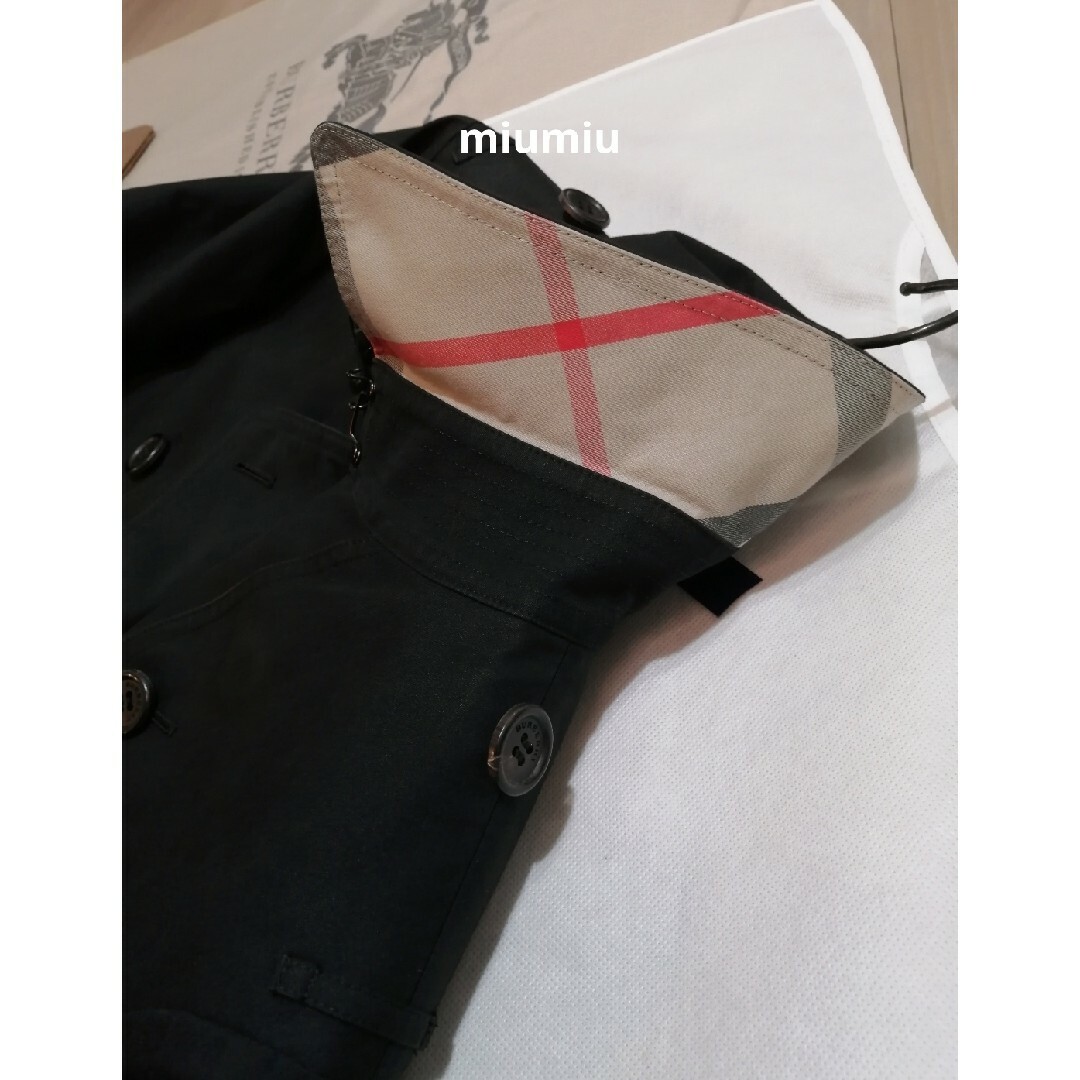 BURBERRY(バーバリー)の本物上質●　黒色トレンチコート　バーバリーロンドン レディースのジャケット/アウター(トレンチコート)の商品写真