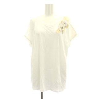 パトリツィアペペ(PATRIZIA PEPE)のパトリツィアペペ Tシャツ カットソー 半袖 スパンコール ビジュー 装飾 44(Tシャツ(半袖/袖なし))