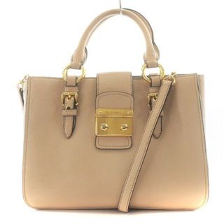 ミュウミュウ(miumiu)のミュウミュウ マドラス ハンドバッグ ショルダーバッグ 2way レザー ピンク(ショルダーバッグ)