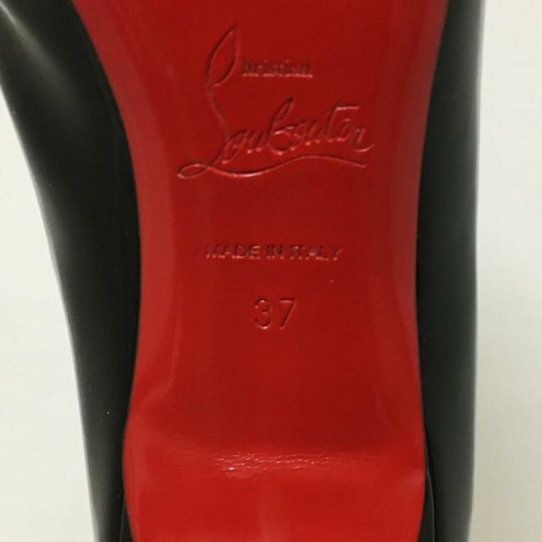 Christian Louboutin(クリスチャンルブタン)のCHRISTIAN LOUBOUTIN(クリスチャンルブタン) パンプス 37 レディース - 黒 アウトソール張替済 エナメル（レザー） レディースの靴/シューズ(ハイヒール/パンプス)の商品写真