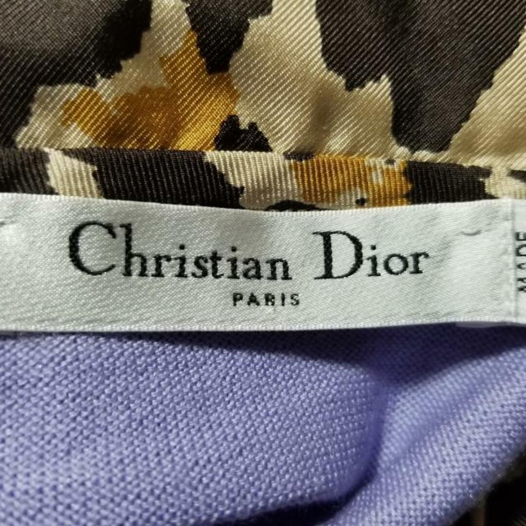 Christian Dior(クリスチャンディオール)のDIOR/ChristianDior(ディオール/クリスチャンディオール) 半袖シャツブラウス サイズ42 L レディース美品  - ライトパープル×ベージュ×マルチ 豹柄 レディースのトップス(シャツ/ブラウス(半袖/袖なし))の商品写真