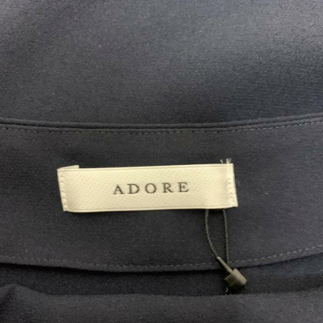 ADORE(アドーア)のADORE(アドーア) 半袖カットソー サイズ38 M レディース美品  - ダークネイビー レディースのトップス(カットソー(半袖/袖なし))の商品写真