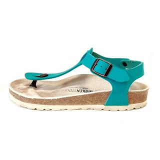 ビルケンシュトック(BIRKENSTOCK)のBIRKEN STOCK(ビルケンシュトック) サンダル 38 レディース - グリーン レザー(サンダル)