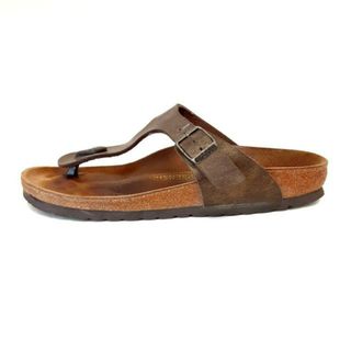 ビルケンシュトック(BIRKENSTOCK)のBIRKEN STOCK(ビルケンシュトック) サンダル 38 レディース - ブロンズ レザー(サンダル)