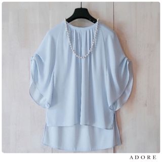 ADORE - ◆幻◆ 希少　定価3.1万円 ADORE　雑誌掲載　ポアリージョーゼットブラウス