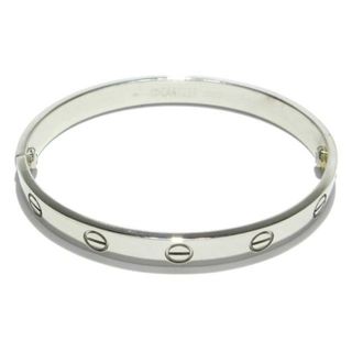 カルティエ(Cartier)のCartier(カルティエ) バングル美品  ラブブレス K18WG サイズ：16/旧型(ブレスレット/バングル)