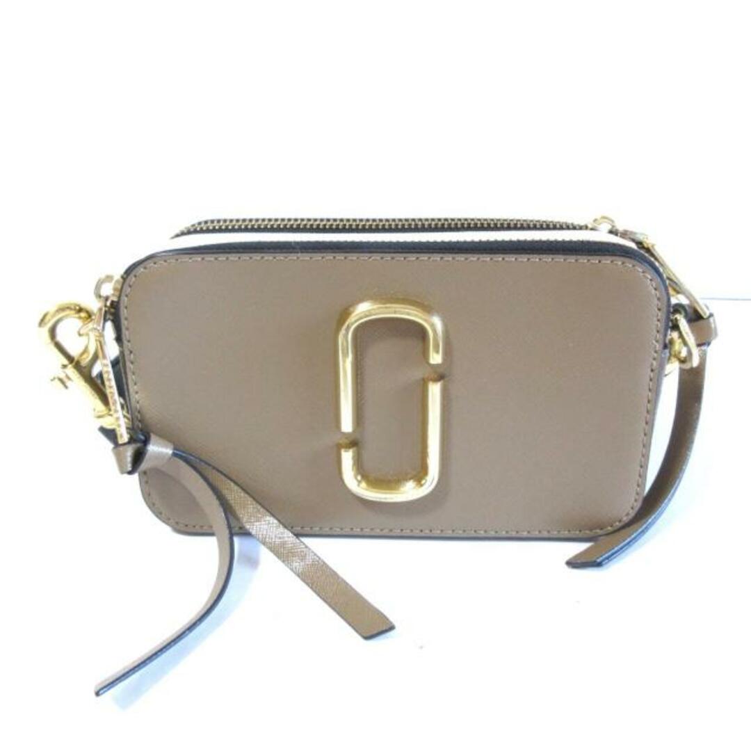 MARC JACOBS(マークジェイコブス)のMARC JACOBS(マークジェイコブス) ショルダーバッグ美品  ザ スナップショット M0014146 グレーベージュ×アイボリー レザー レディースのバッグ(ショルダーバッグ)の商品写真