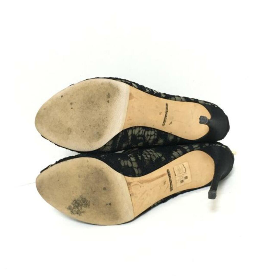 DOLCE&GABBANA(ドルチェアンドガッバーナ)のDOLCE&GABBANA(ドルチェアンドガッバーナ) ブーツ 36 レディース - 黒×ベージュ ブーツサンダル/レース/メッシュ 化学繊維 レディースの靴/シューズ(ブーツ)の商品写真