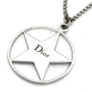 クリスチャンディオール(Christian Dior)のDIOR/ChristianDior(ディオール/クリスチャンディオール) ネックレス美品  - 金属素材 シルバー スター(星)(ネックレス)