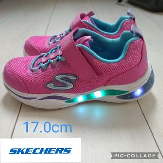 スケッチャーズ(SKECHERS)の【 SKECHERS 】スケッチャーズ＊スニーカー＊17cm＊光る靴(スニーカー)