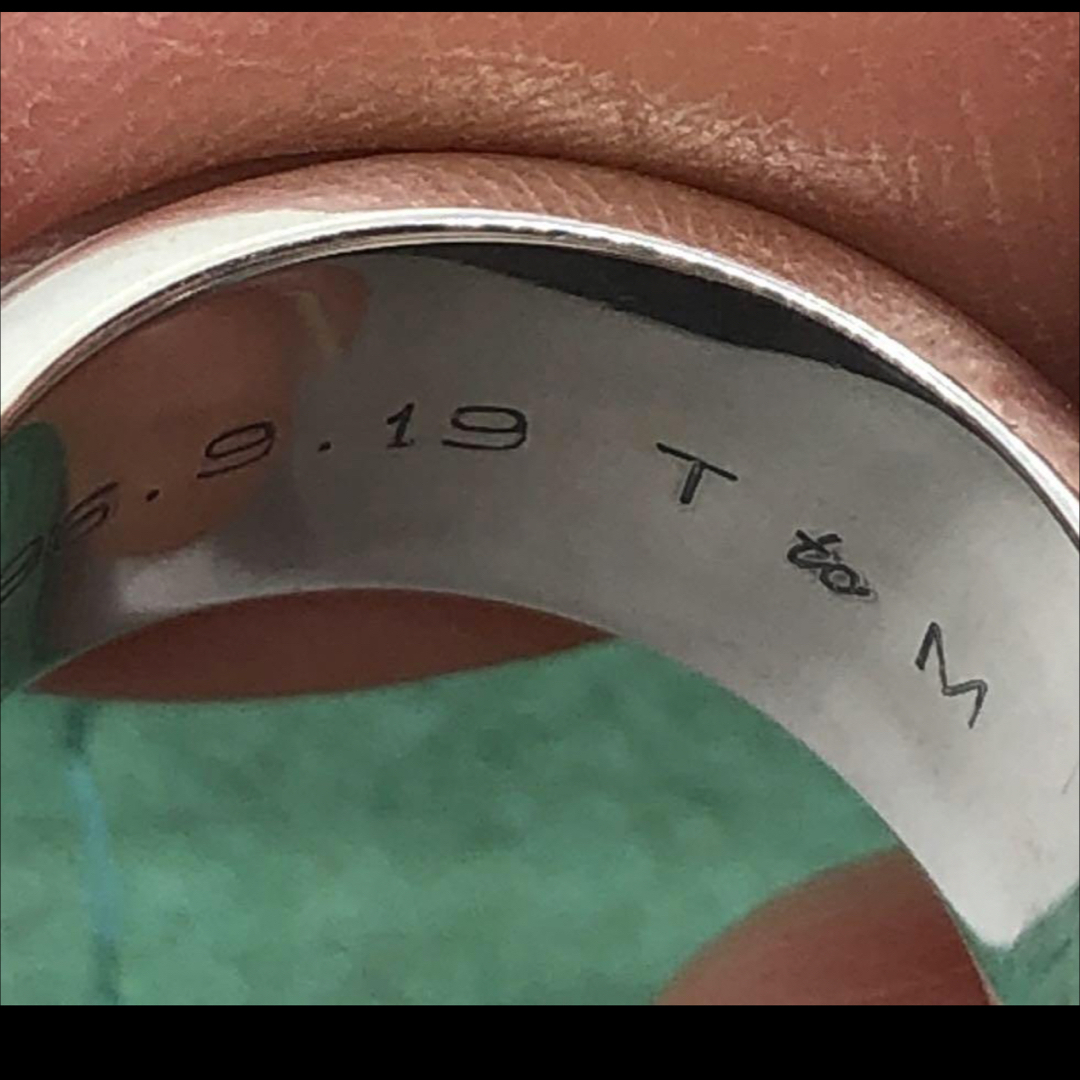 Tiffany & Co. - 美品 ティファニーナローリング チタン 7.5~8号 Tiffany & Co. - 美品 ティファニーナローリング チタン 7.5~8号