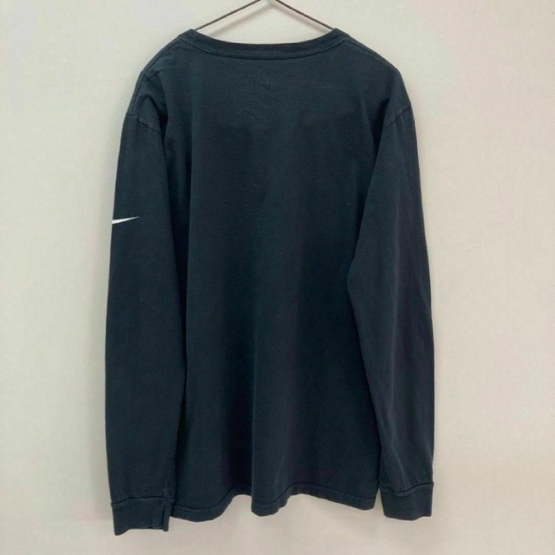 NIKE(ナイキ)の【美品】古着　NIKE ナイキ　ロンT ビッグロゴ　メンズ　M ブラック メンズのトップス(Tシャツ/カットソー(七分/長袖))の商品写真