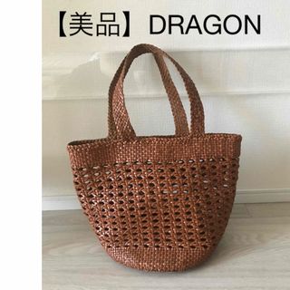 DRAGON - 【美品】DRAGON ドラゴン　レザーカゴバッグ　タン（ブラウン）お値下げ中です