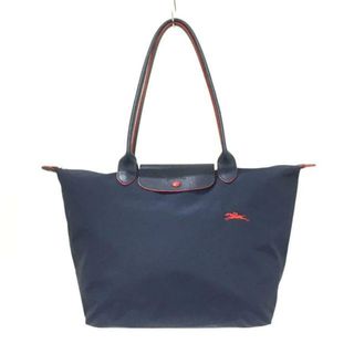 ロンシャン(LONGCHAMP)のLONGCHAMP(ロンシャン) ショルダーバッグ ル・プリアージュクラブ ネイビー×レッド 折りたたみ ナイロン×レザー(ショルダーバッグ)