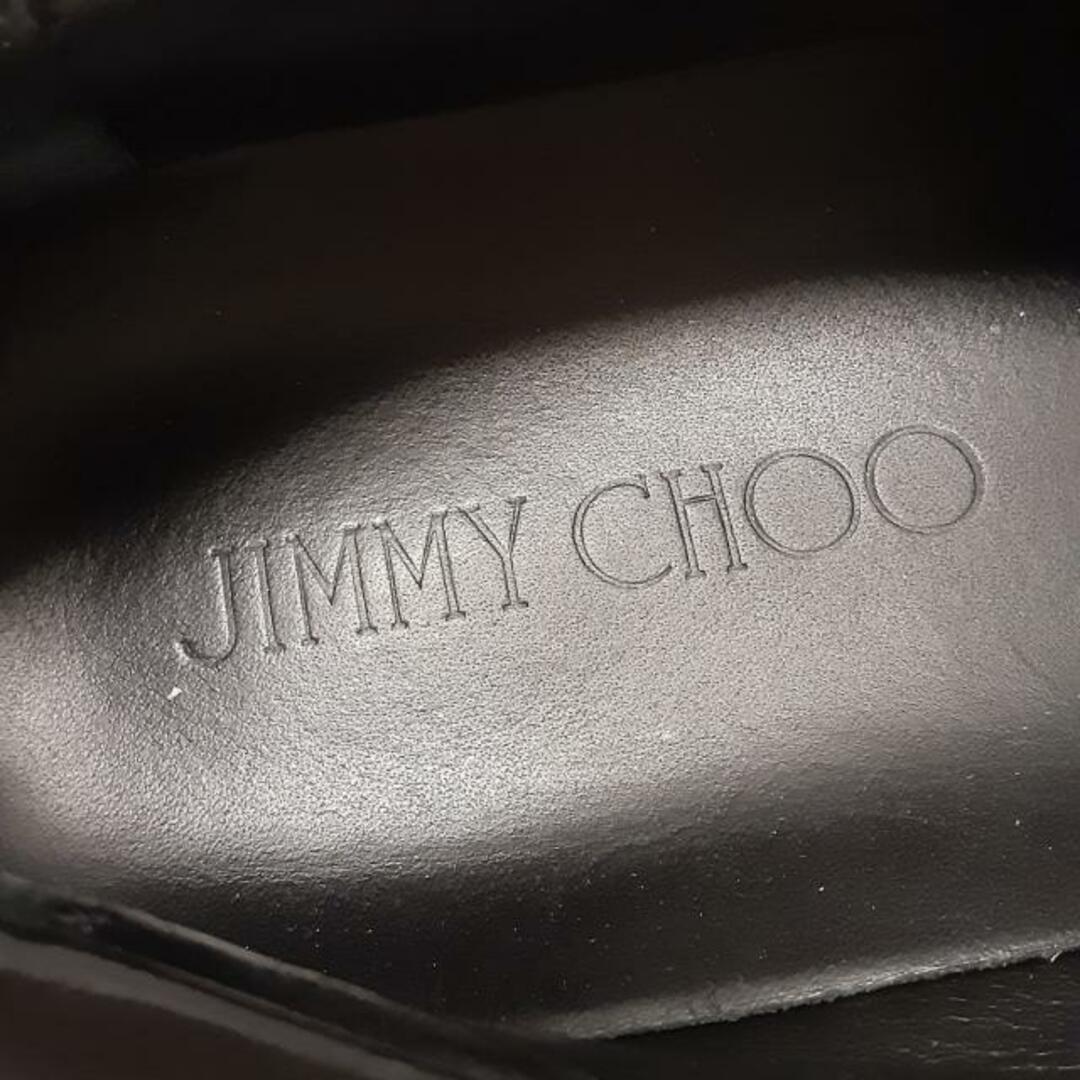 JIMMY CHOO(ジミーチュウ)のJIMMY CHOO(ジミーチュウ) スリッポン 44 メンズ - 黒 スター(星)/インソール取外し可 レザー メンズの靴/シューズ(スリッポン/モカシン)の商品写真