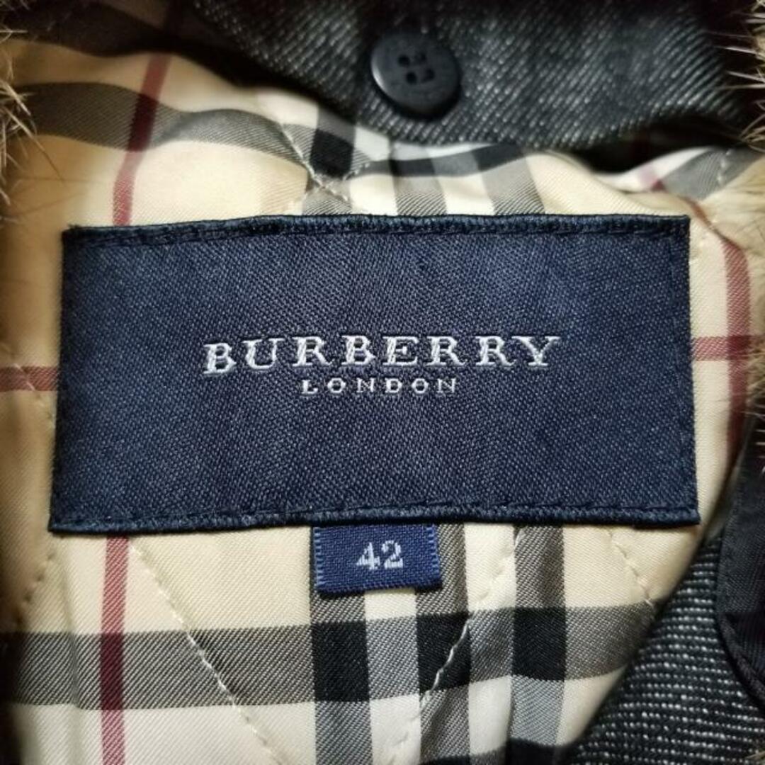 Burberry LONDON(バーバリーロンドン) コート サイズ42 XL レディース美品  - 黒 長袖/デニム/オールシーズン レディースのジャケット/アウター(その他)の商品写真