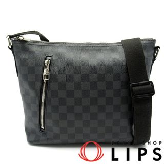 ルイヴィトン(LOUIS VUITTON)のルイ・ヴィトン ミックPM  N41211 ダミエグラフィット メンズショルダーバッグ
 ブラック 廃盤品【中古】(ショルダーバッグ)