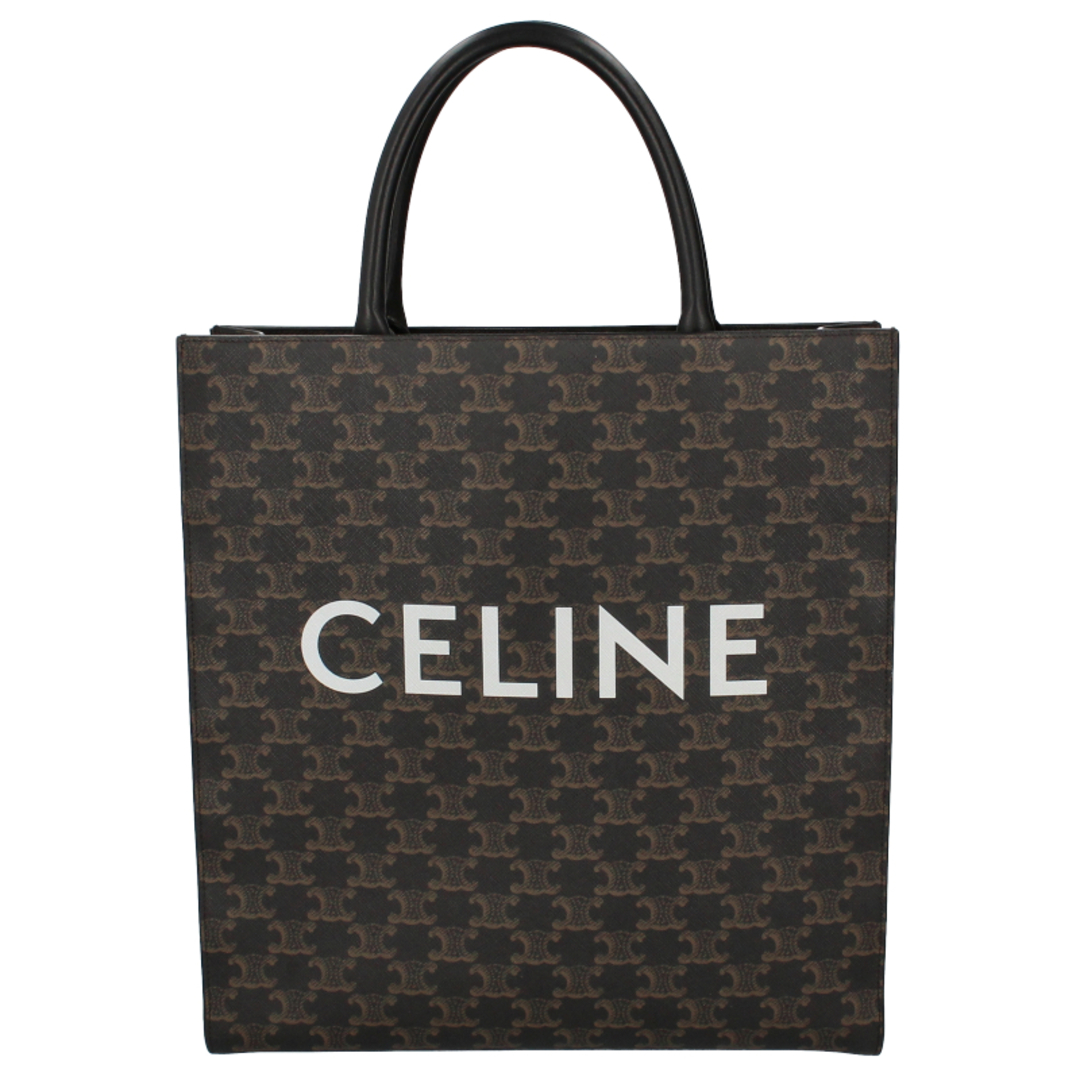 celine(セリーヌ)のセリーヌ ミディアム バーティカル カバ  194432 PVC/カーフ レディースハンドバッグ
 ブラック【中古】 レディースのバッグ(ハンドバッグ)の商品写真