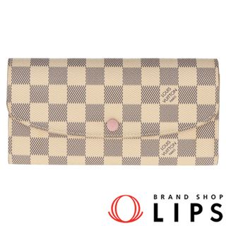 ルイヴィトン(LOUIS VUITTON)のルイ・ヴィトン ポルトフォイユ エミリー  N41625 ダミエアズール レディース ローズバレリーヌ【中古】(財布)