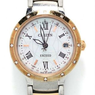 シチズン(CITIZEN)のCITIZEN(シチズン) 腕時計 EXCEED H060-T022634 レディース カレンダー/シェル文字盤 ライトグレーシェル(腕時計)