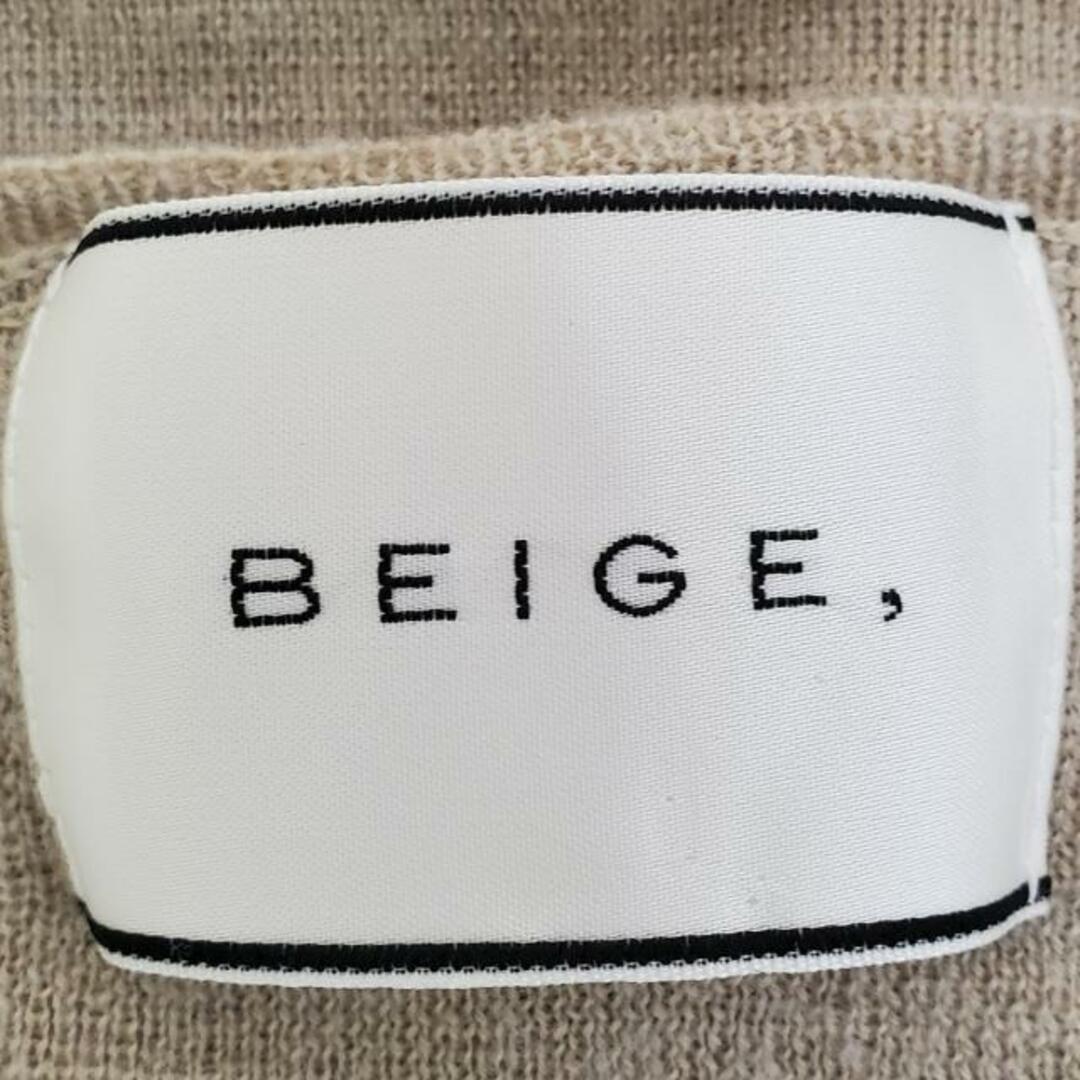 BEIGE,(ベイジ)のBEIGE(ベイジ) 長袖セーター サイズ4 XL レディース美品  ベージュ×アイボリー レース レディースのトップス(ニット/セーター)の商品写真