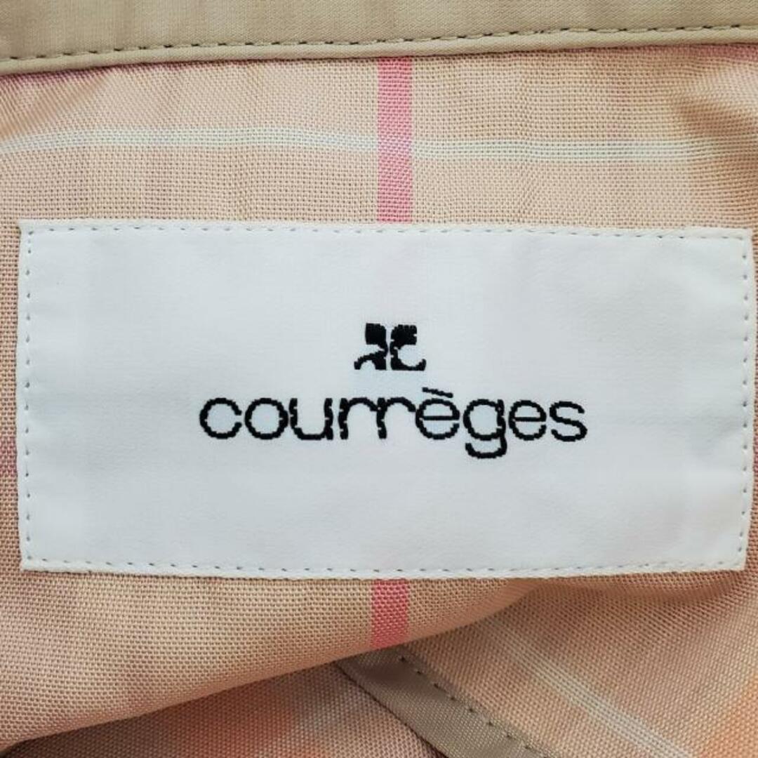 Courreges(クレージュ)のCOURREGES(クレージュ) コート サイズ40 M レディース ベージュ×シルバー×ライトブラウン スプリングコートコート レディースのジャケット/アウター(その他)の商品写真