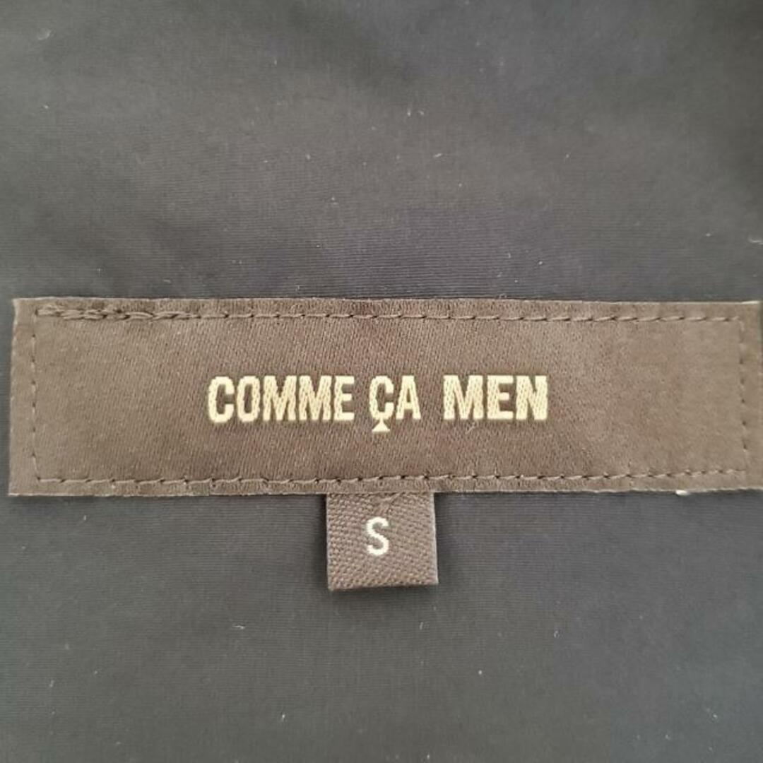 COMME CA MEN(コムサメン)のCOMME CA MEN(コムサメン) Pコート サイズS メンズ美品  黒 共布ベルト付き メンズのジャケット/アウター(ピーコート)の商品写真