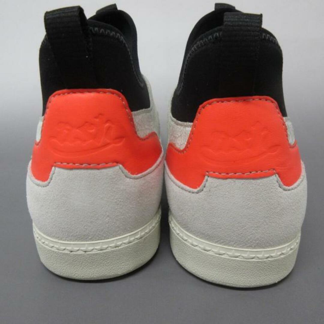 ASH(アッシュ)のASH(アッシュ) スニーカー 40 メンズ 白×黒×ピンク ひび割れ加工 レザー×スエード メンズの靴/シューズ(スニーカー)の商品写真